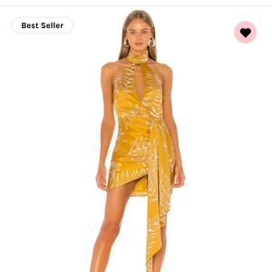 Camila Coelho Antonia Golden Mini Dress